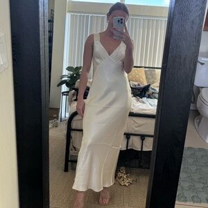 NEW Shona Joy La Lune Plunge Midi Dress